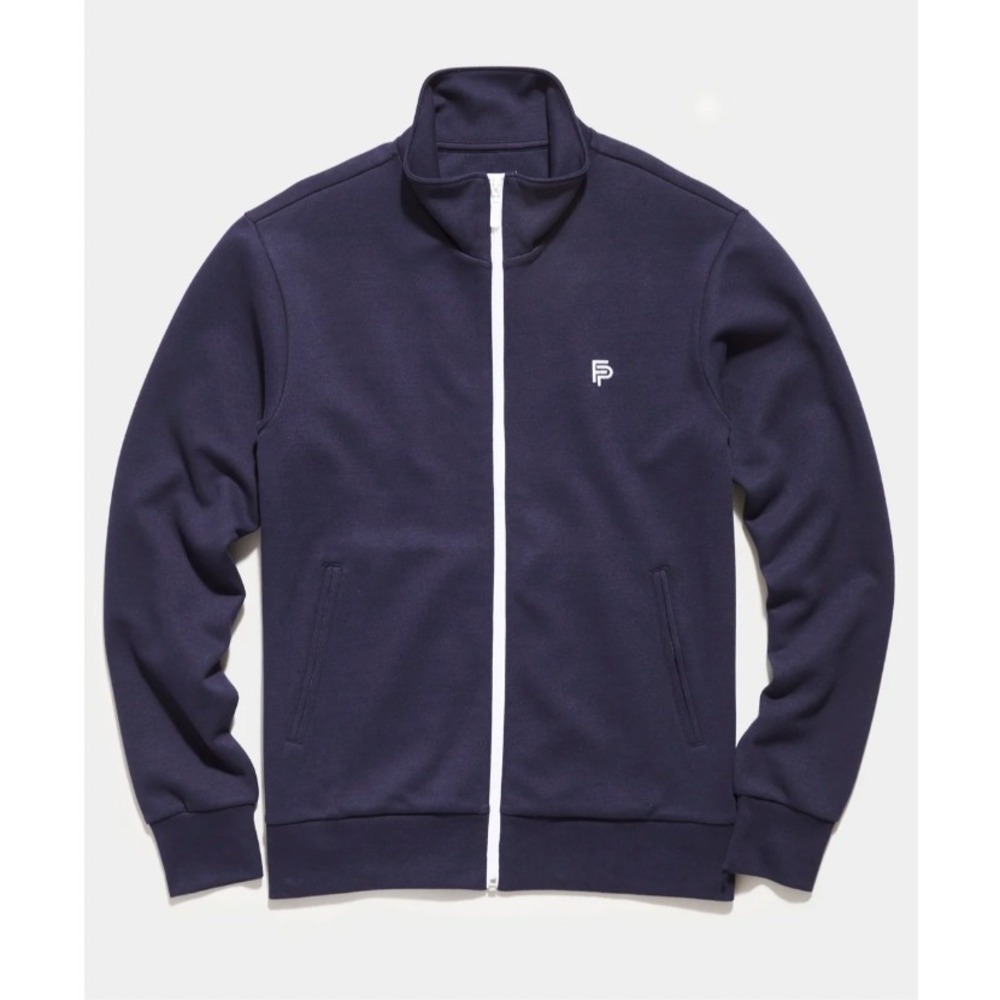 NEW Flint Park Mens Court Tennis Full Zip Jacket Embroidered Logo Size Medium